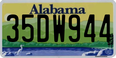 AL license plate 35DW944