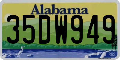 AL license plate 35DW949