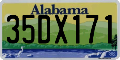 AL license plate 35DX171