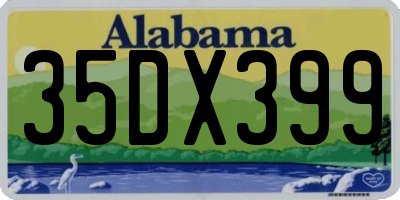 AL license plate 35DX399