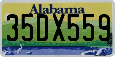 AL license plate 35DX559