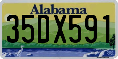 AL license plate 35DX591