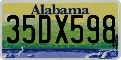 AL license plate 35DX598