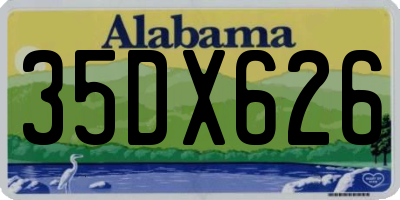 AL license plate 35DX626