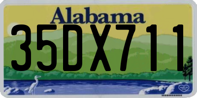 AL license plate 35DX711