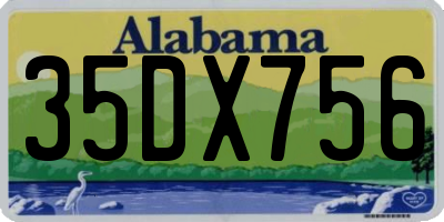 AL license plate 35DX756