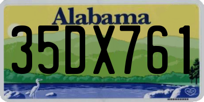 AL license plate 35DX761