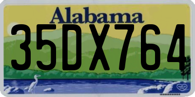 AL license plate 35DX764