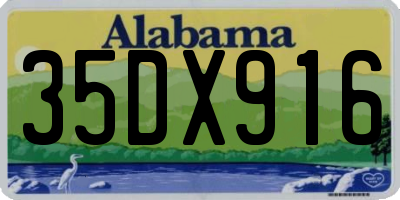 AL license plate 35DX916