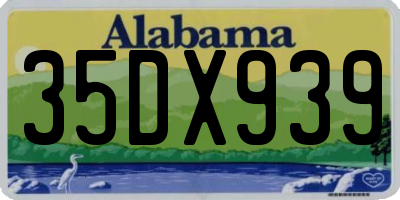 AL license plate 35DX939