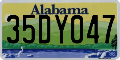 AL license plate 35DY047