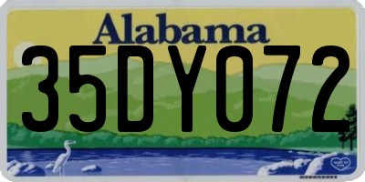 AL license plate 35DY072