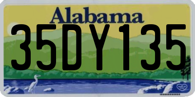 AL license plate 35DY135