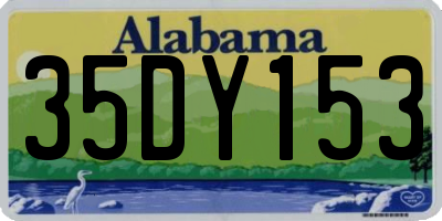 AL license plate 35DY153