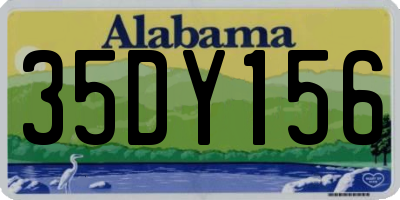 AL license plate 35DY156