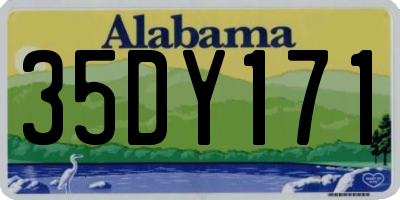 AL license plate 35DY171