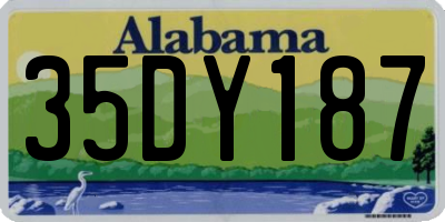 AL license plate 35DY187