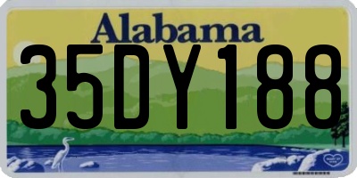 AL license plate 35DY188