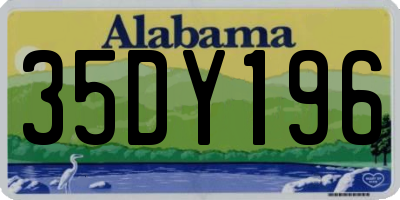 AL license plate 35DY196