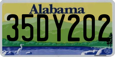 AL license plate 35DY202