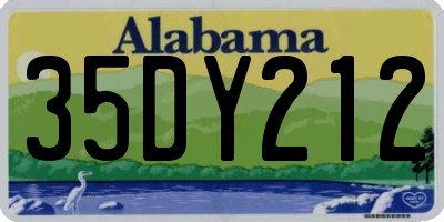 AL license plate 35DY212