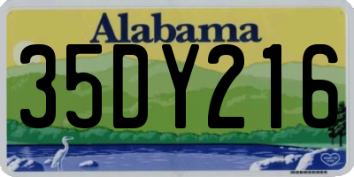 AL license plate 35DY216