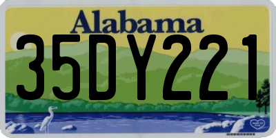 AL license plate 35DY221