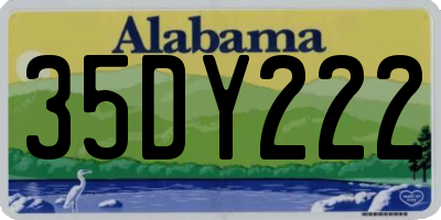 AL license plate 35DY222