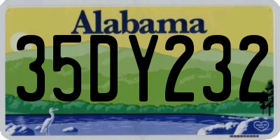 AL license plate 35DY232