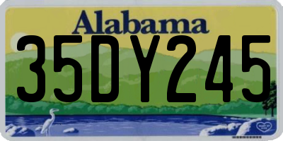 AL license plate 35DY245