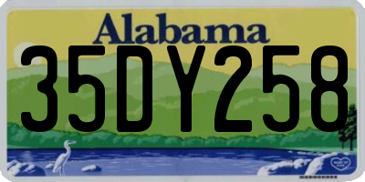 AL license plate 35DY258