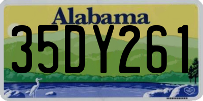 AL license plate 35DY261