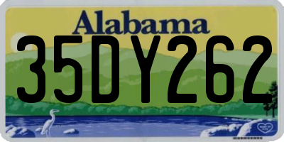 AL license plate 35DY262