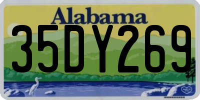 AL license plate 35DY269