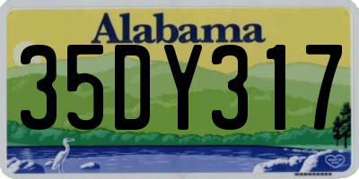 AL license plate 35DY317