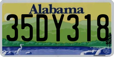 AL license plate 35DY318