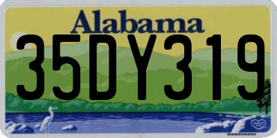AL license plate 35DY319