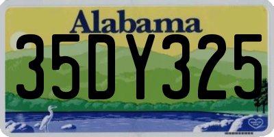 AL license plate 35DY325