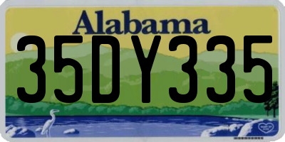 AL license plate 35DY335