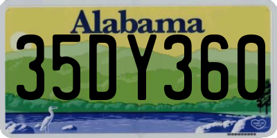 AL license plate 35DY360