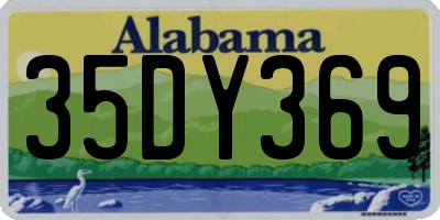 AL license plate 35DY369