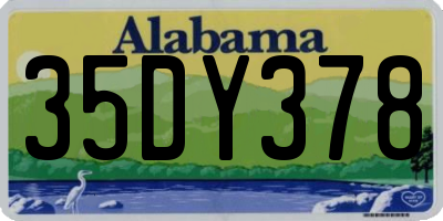 AL license plate 35DY378