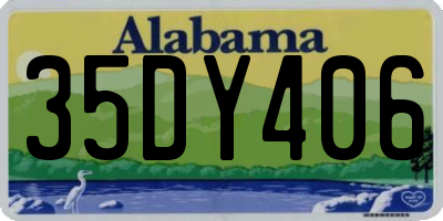 AL license plate 35DY406