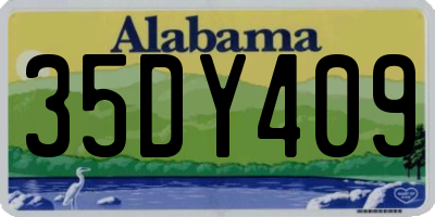 AL license plate 35DY409
