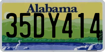 AL license plate 35DY414