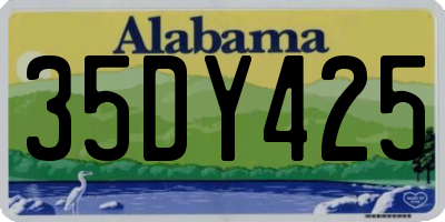 AL license plate 35DY425