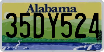 AL license plate 35DY524