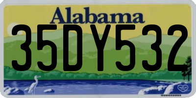 AL license plate 35DY532