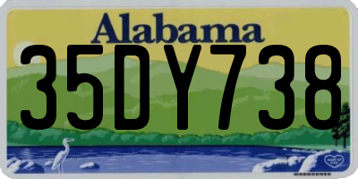 AL license plate 35DY738