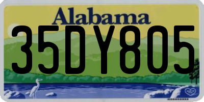 AL license plate 35DY805